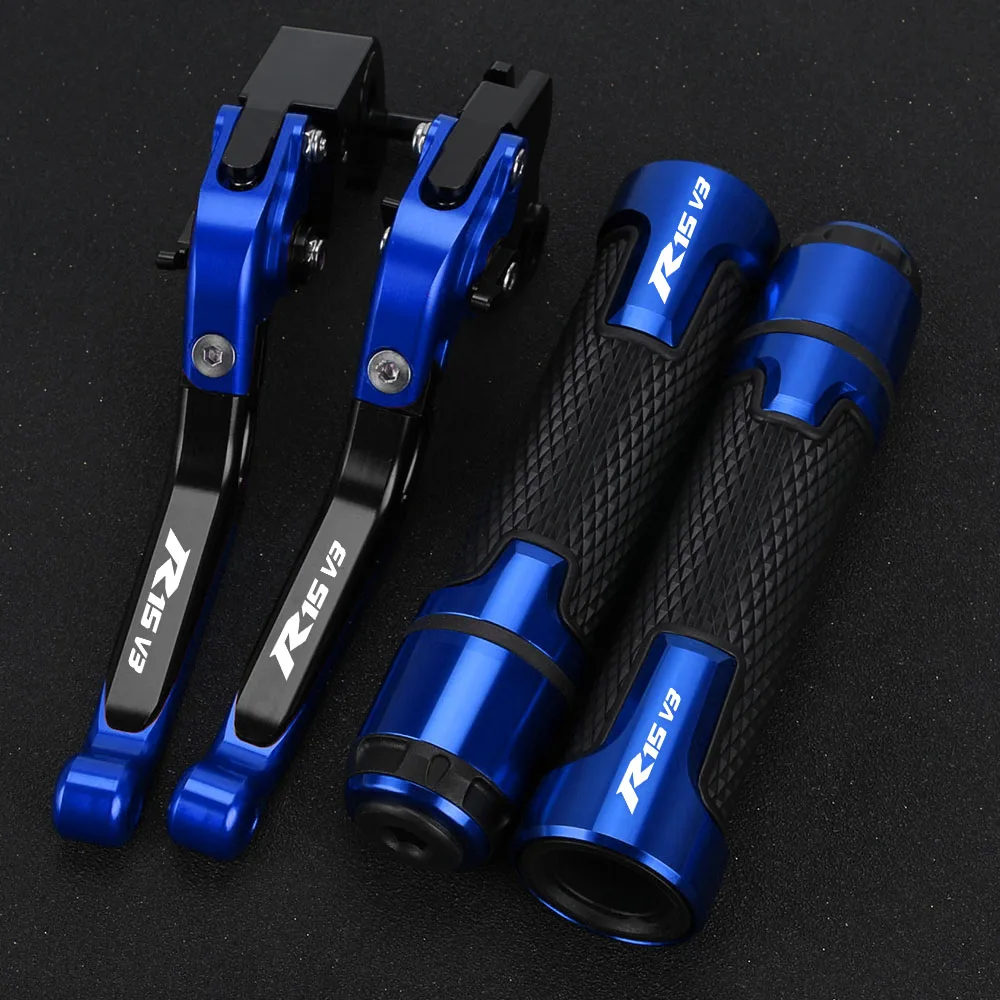 Motorcycle Accessories FOR YAMAHA R15 V3 2017 2018 2019 2020 2021 2022 2023 Brake Clutch Levers Handlebar Grip Handles bar Grips