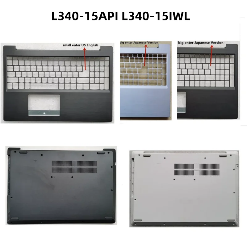 New Laptop TOP Case Palmrest Upper Cover Bottom Cover Carcass Housing Case For Ideapa L340-15API L340-15IWL shell