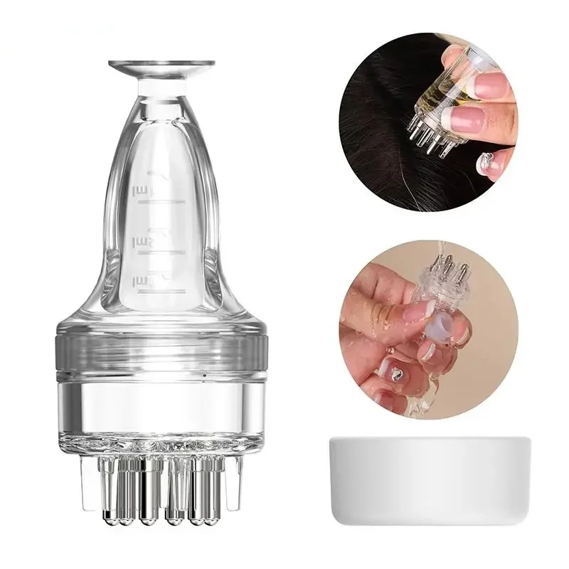 

3ML Scalp Applicator Liquid Comb Hair Scalp Treatment Essential Oil Liquid Guiding Massager Comb Hair Growth Serum Oil Apply