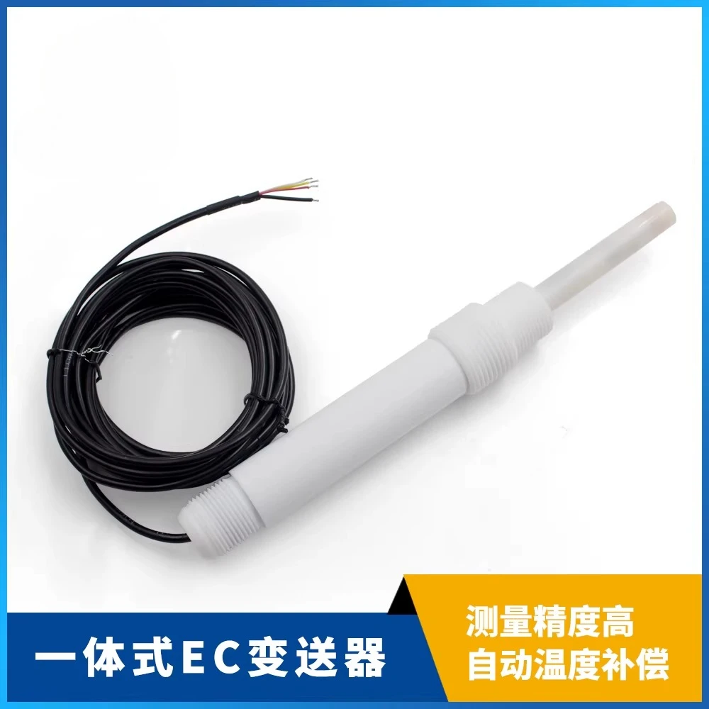 Integrated Conductivity Transmitter 485 Probe for Detecting Industrial Water Quality Wastewater Salt Ion EC Concentration Sensor