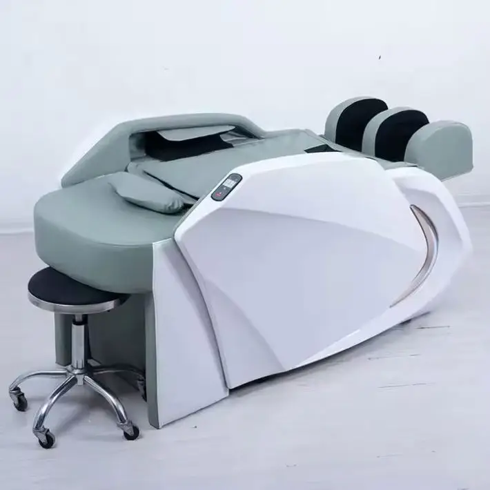 EU-AM107 الحديثة تصميم جديد الجمال تدليك الجدول سبا صالون الوجه السرير الساخن بيع منحنى لاش سرير التجميل