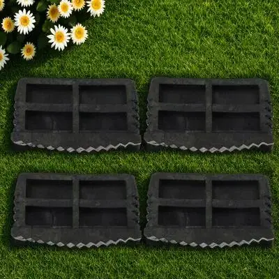 4Pcs Folding Ladder Feet Protector Rubber Non-Slip Pads for Floor Protection Noise Reduction and Ladder Stability