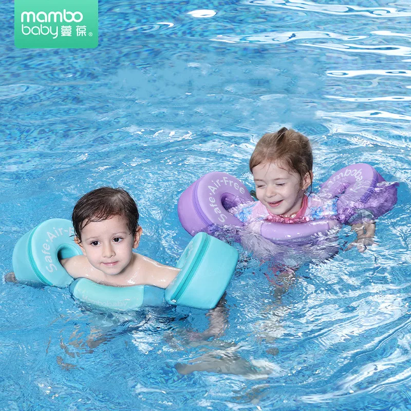 Mambobaby bébé bras de natation flotteurs entraîneur de natation flotteur gilet de natation avec bras ailes bouée Non gonflable pour piscine de plage