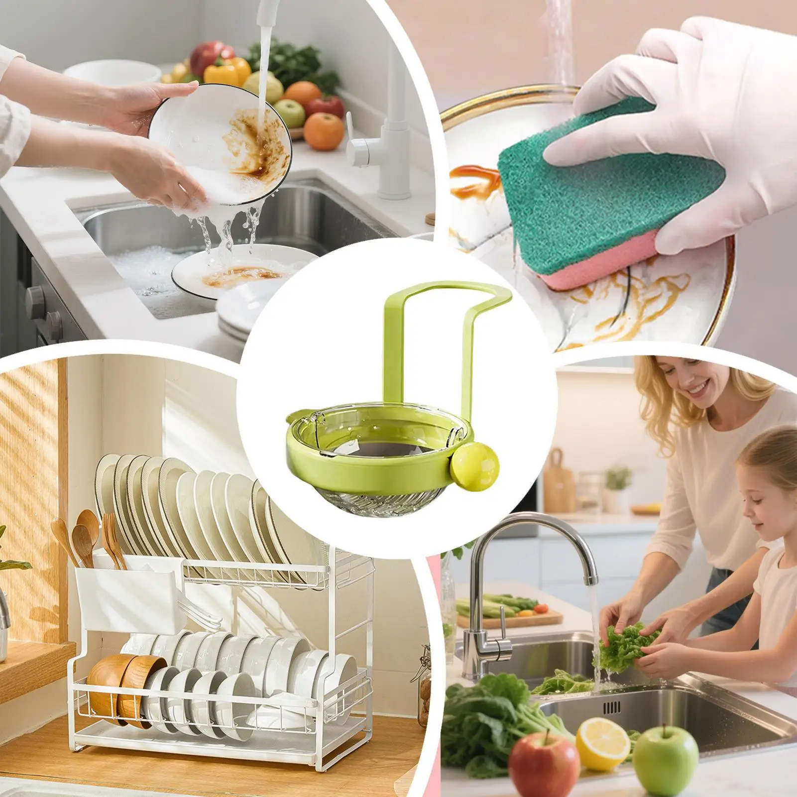 Sink Drain Basket Kitchen Automatic Dumping Filter Kitchen Sink Food Catcher For Home Cooks Busy Parents Apartment Meal Preppers