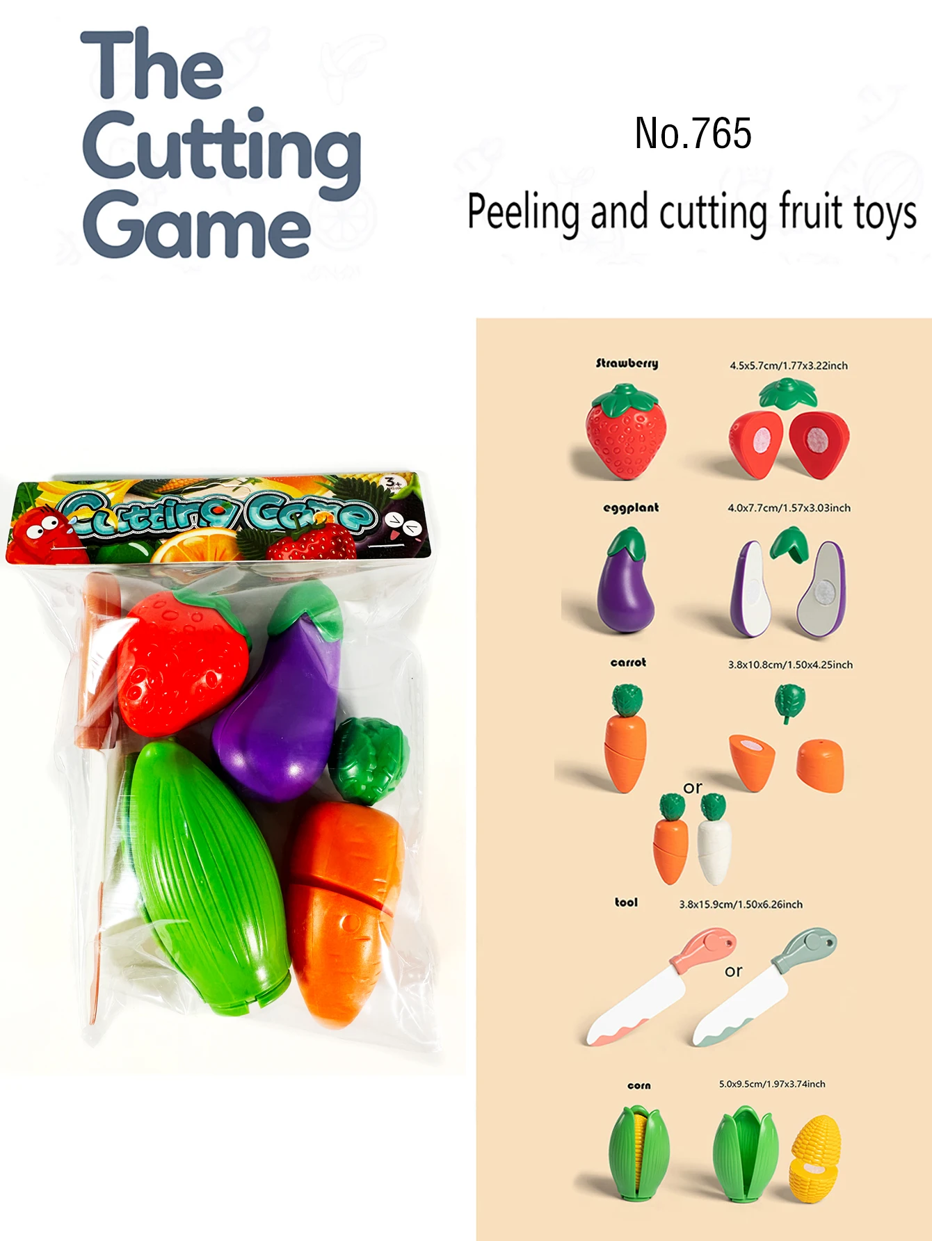 어린이 커팅 놀이 과일 야채 음식 세트, 주방 장난감, 남아 여아 크리스마스 선물, 어린이 교육 장난감, 2024 척, 5 개 신제품