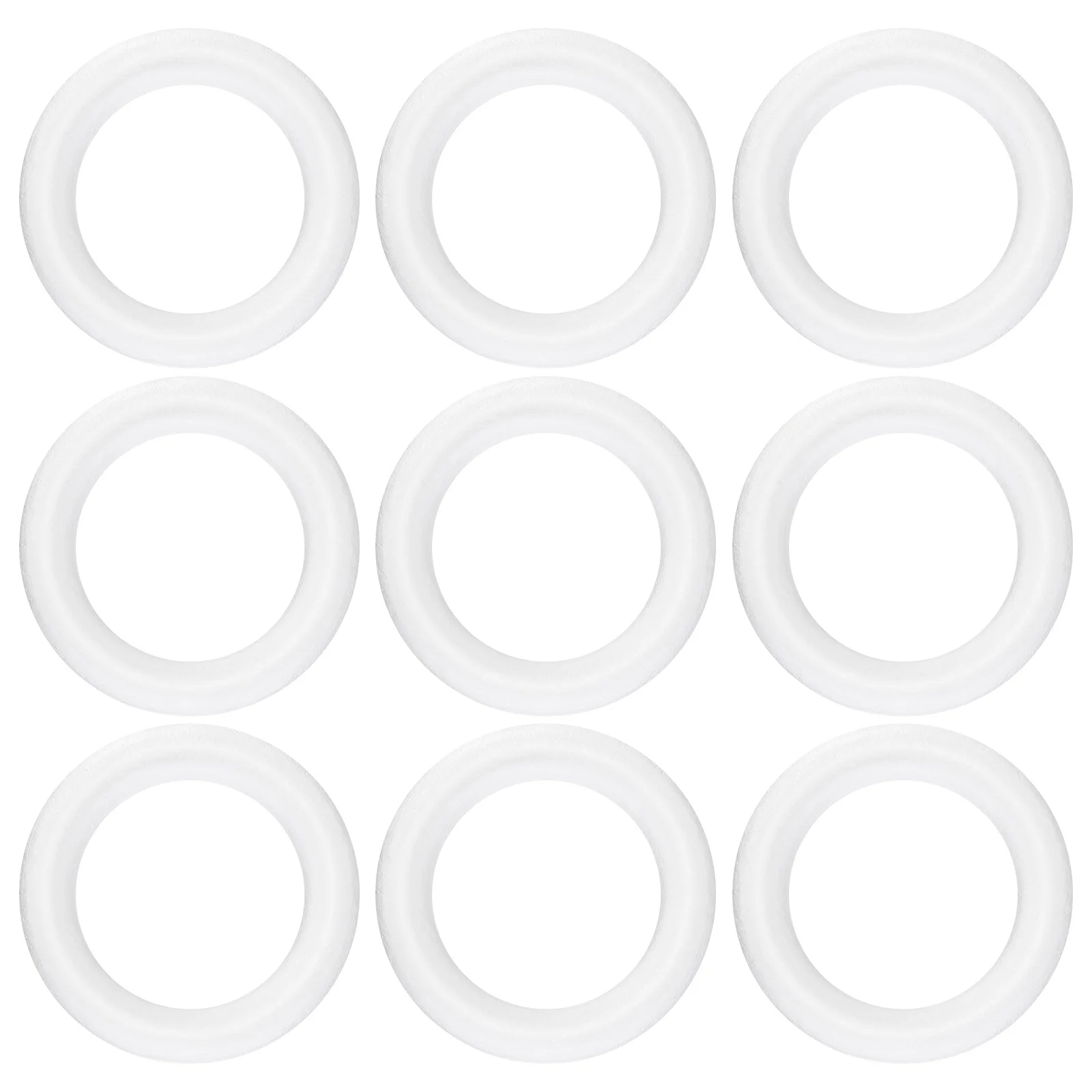 

12 pcs Christmas Accessories Round Foam Rings For Diy Craft Projects Holiday Decorations Wreath Making Supplies Craft Wreath