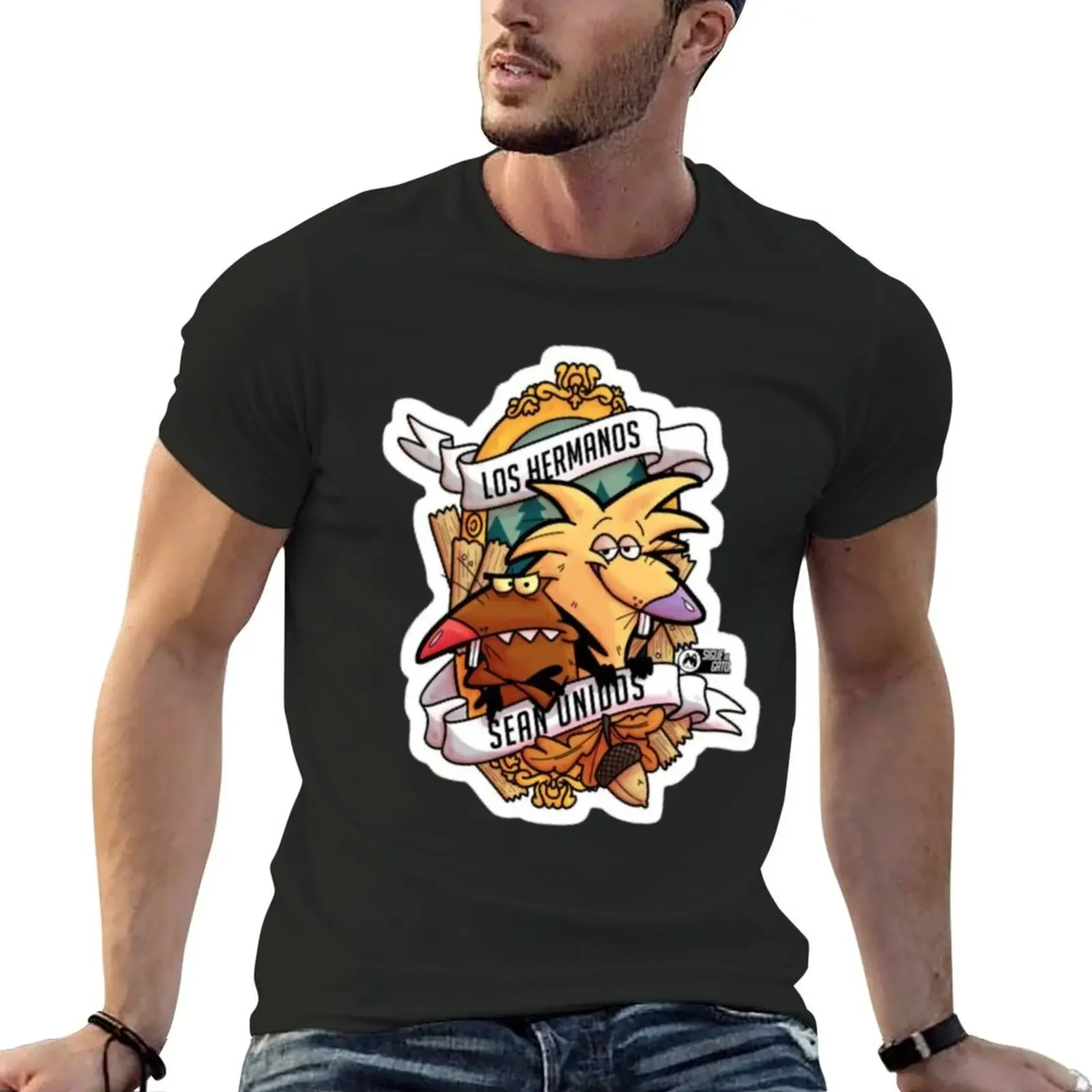 Angry Beavers 2 T-Shirt vintage t shirts summer tops Aesthetic clothing graphic t shirts mens t shirt graphic