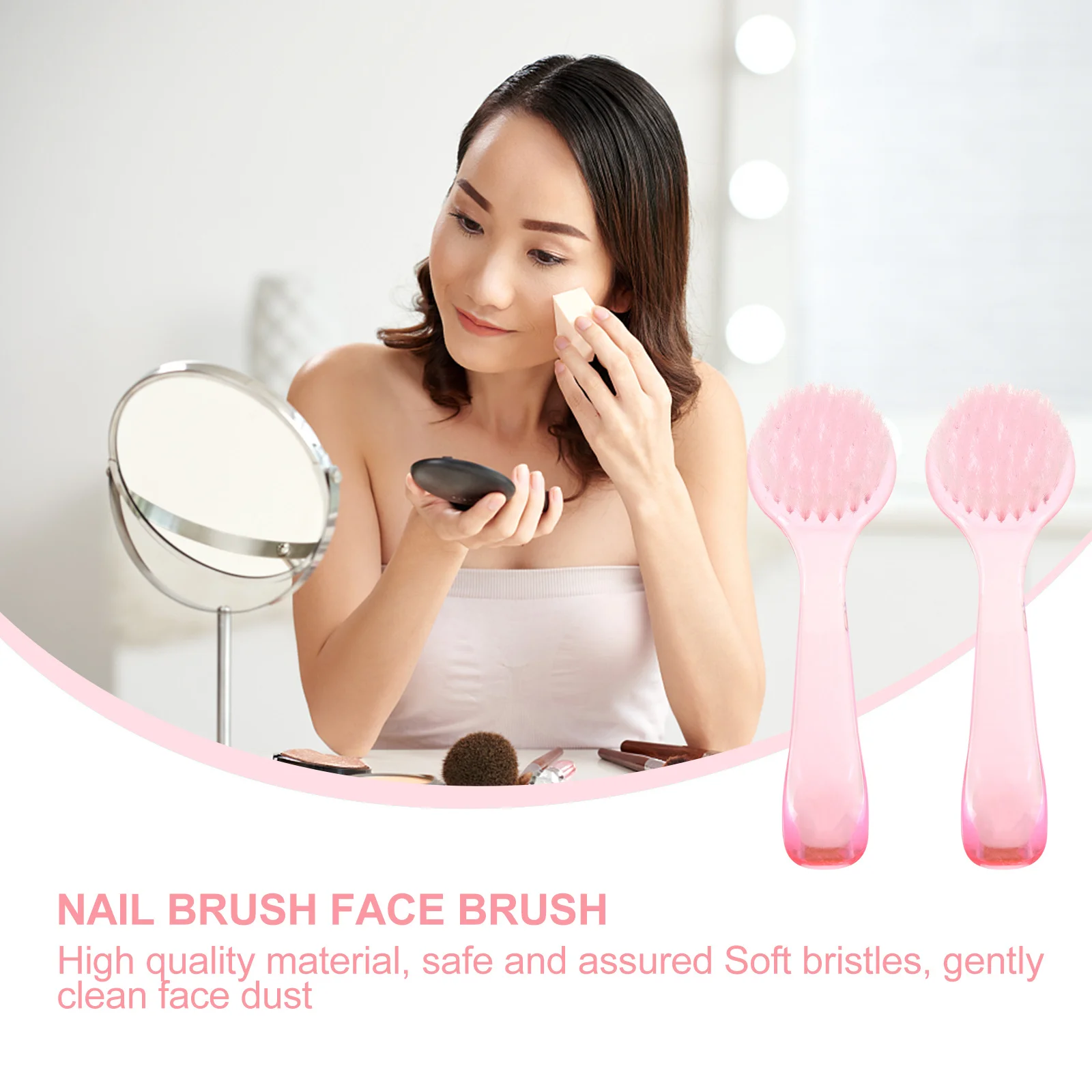 

8Pcs Pore Cleansing Brush Plastic Facial Brush Face Scrubber Soft Bristle Exfoliator for Deep Cleaning Blackhead Prevention