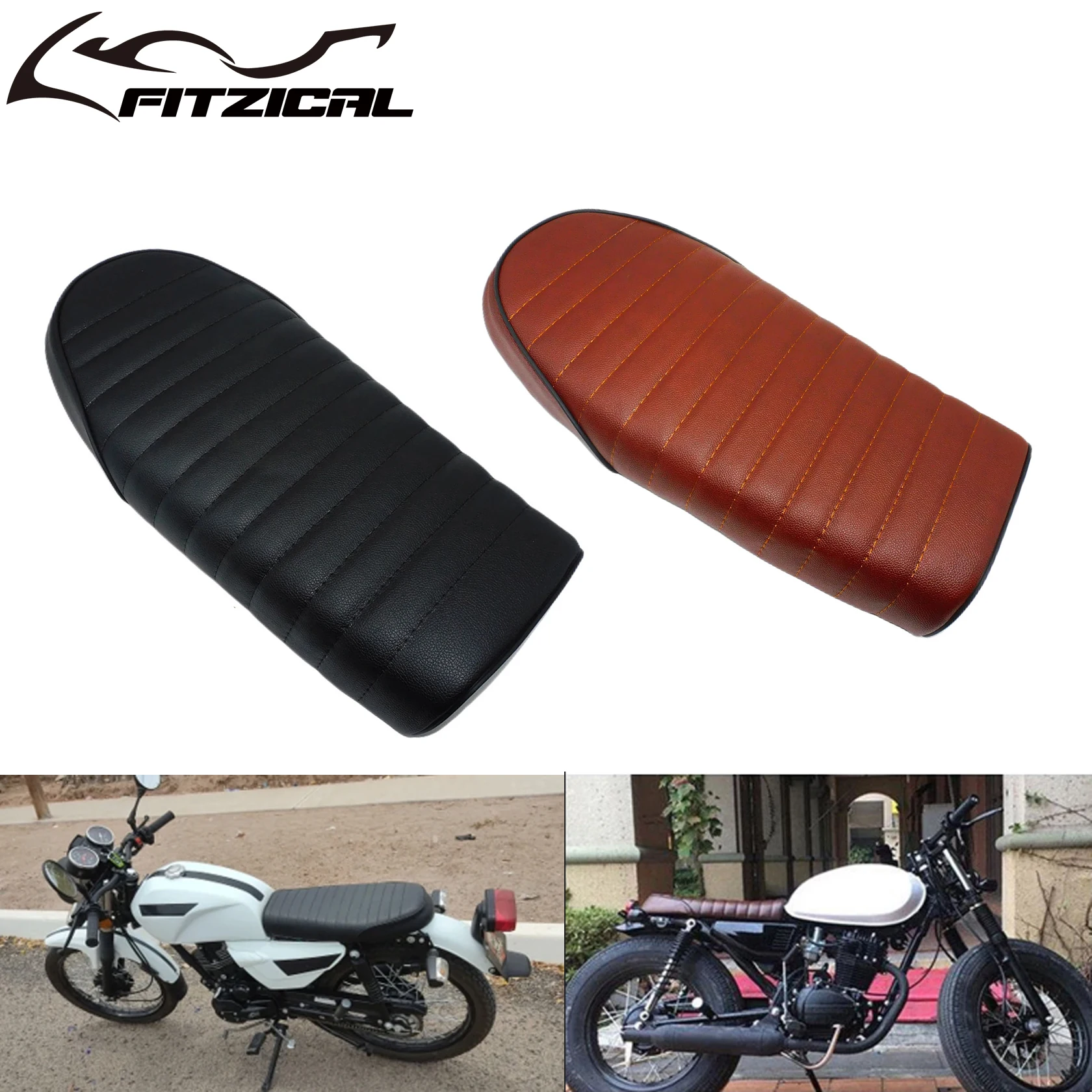 Asiento Retro para Motocicleta, Cómodo y Vintage, para Honda CB CL CG, para Yamaha SR125 SR250 Chopper Bobber Personalizado