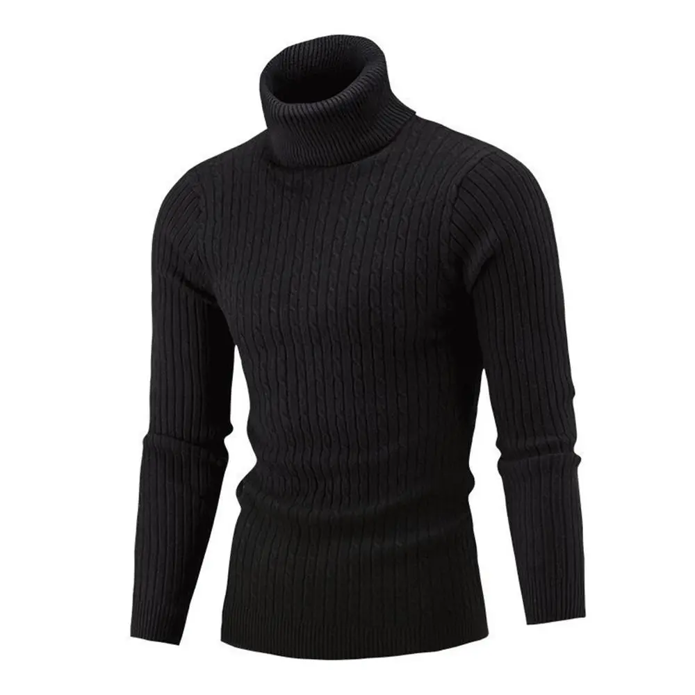 

Fashionable Winter Warm Men's Turtleneck Sweater Knitwear Bottoming Shirt Turtleneck