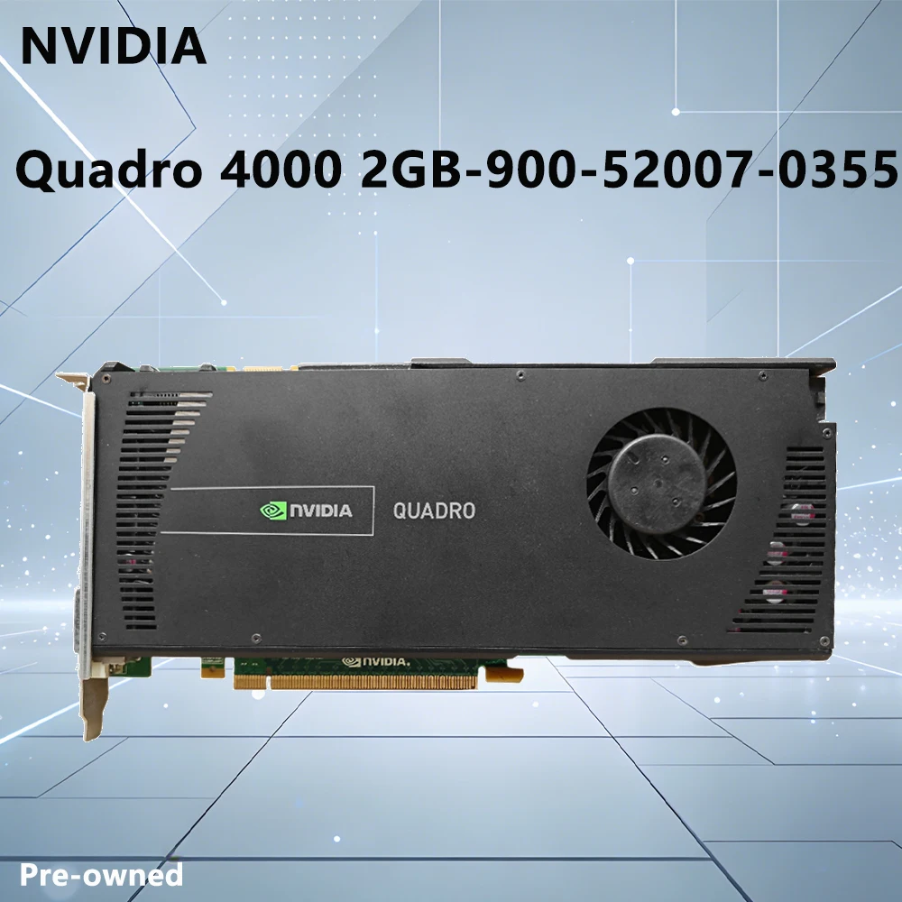 

Профессиональная видеокарта NVIDIA Quadro 4000 2 ГБ GDDR5 256-бит для рабочих станций, DVI+2DP, GPU, 3D-рендеринг