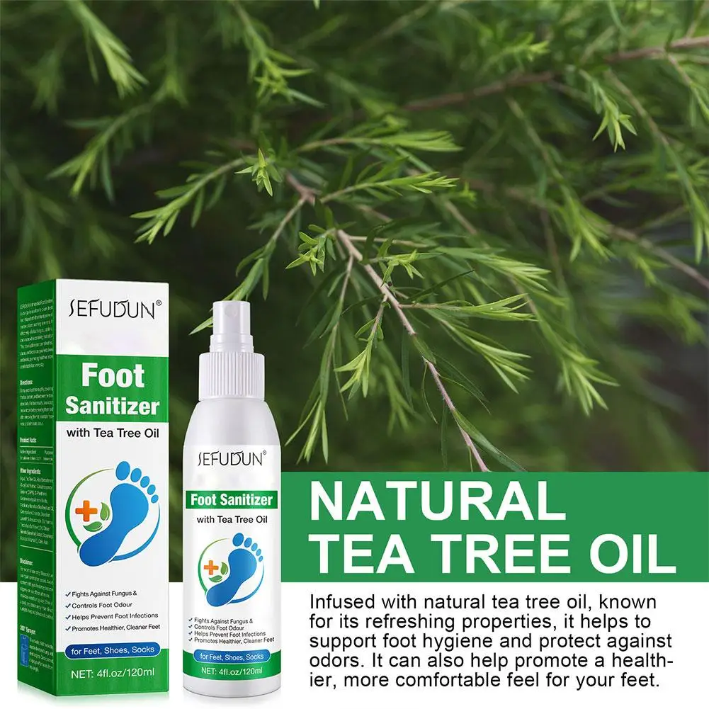 1/2Pcs Foot Deodorization Spray Removal Odor with Tea Tree Oil Foot Sanitizer Spray Moisturize Foot Drying Foot Odor Deodorant view 5