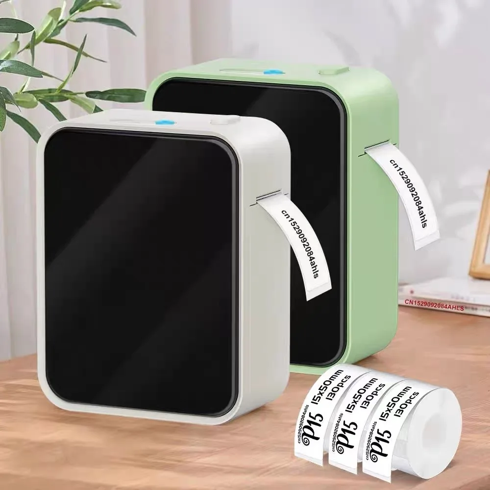 P15 Mini Label Printer Wireless Portable Thermal Tag Printer Similar As D11 D110 D101 Labeling Machine Mini Label Maker