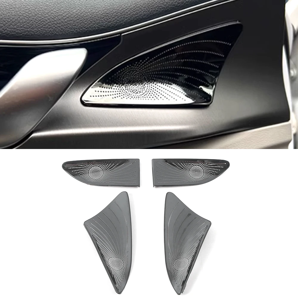 For BYD Qin Plus 2021 2022 2023 Car Door Audio Speaker Cover Loudspeaker Pad Trim Frame Sticker Stainless Steel Accessories