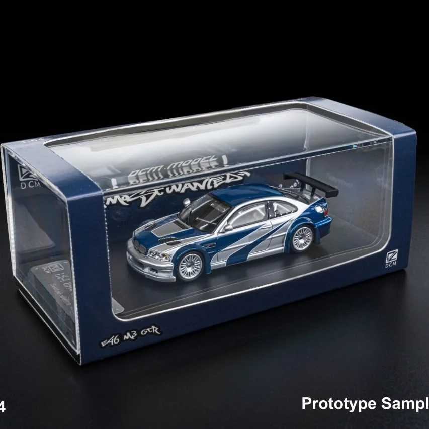 DCM 1:64 BMW M3 E46 GTR Gran Turismo Painted Alloy Car Model Collection