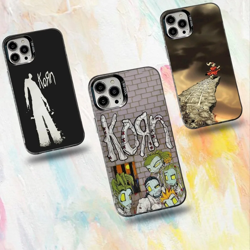 

Rock Band K-Korn Phone Case For iPhone 16,15,14,13,12,11,Mini,Pro,SE,MAX White Matte Shockproof Cover