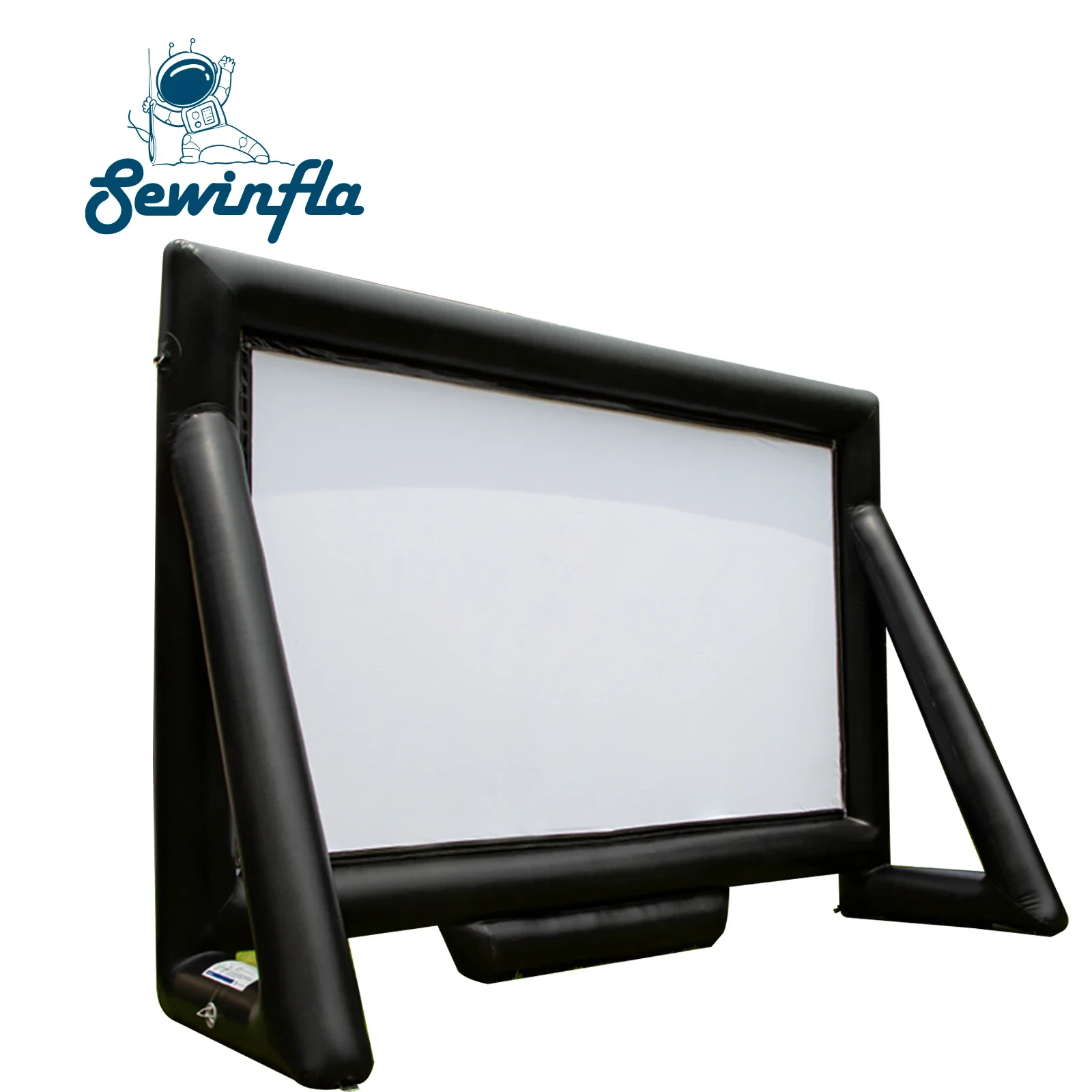 Sewinfla High Quality 19ft Air Sealed Rear Projection Inflatable TV Outdoor Movie ScreenLocal stock