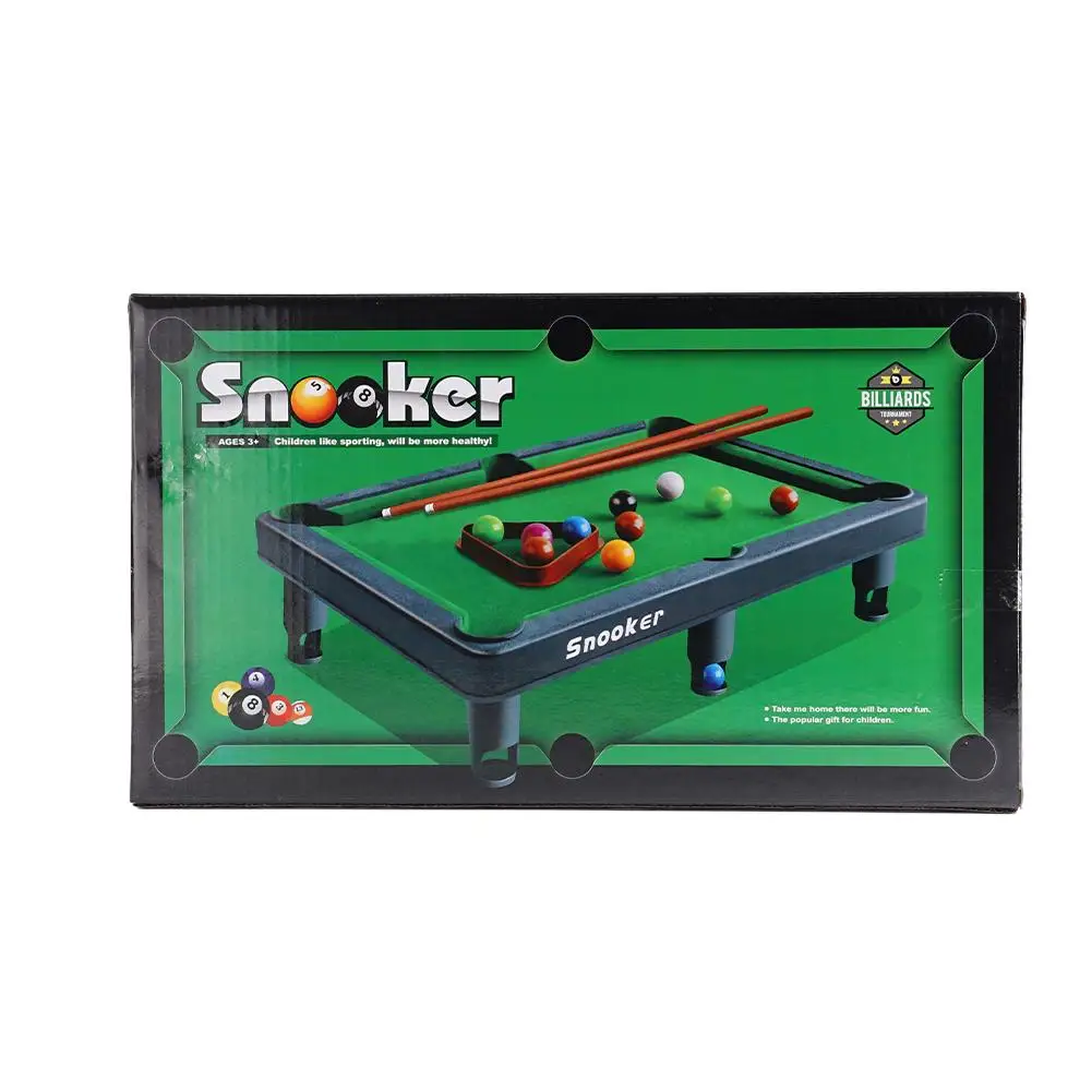 Kids Mini Pool Table Tabletop Desktop Billiards Snooker Game With 2 Sticks Balls Parent-Child Interactive Desk Games Toys