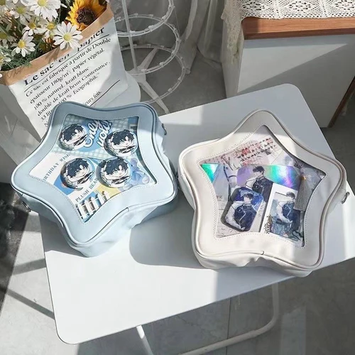 Imagen 2 del producto 1 Uds. Lindo bolso Kawaii Ita Anime estrella de cinco puntas bolso cruzado bidimensional moda urbana bolso de Montañismo regalos de navidad