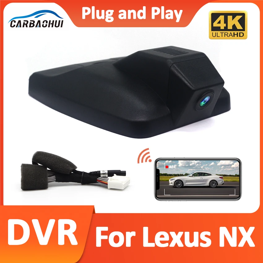 

4K UHD 2160P Plug and Play WiFi Car DVR Video Recorder For Lexus NX NX300H NX300 NX200T NX200 NX 300H 300 200T 200