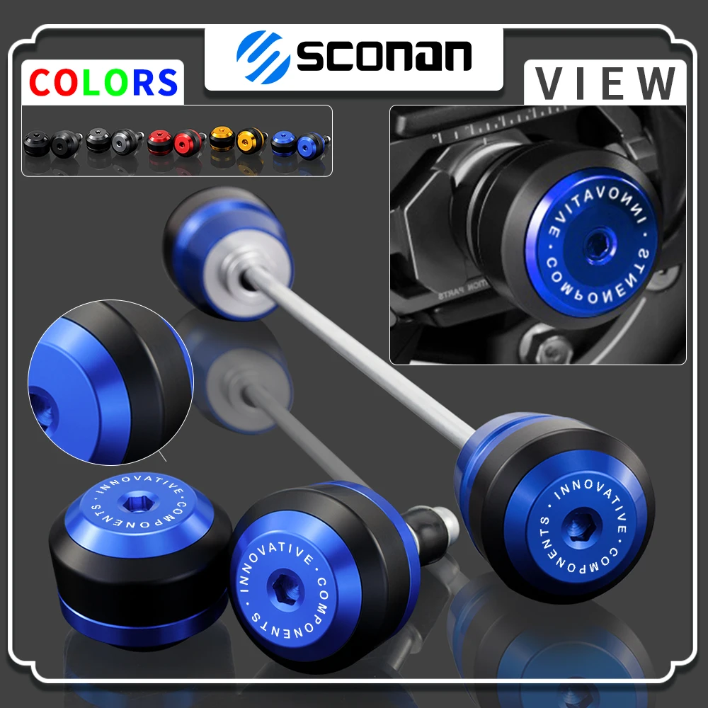 

Motorcycle Accessories For TMAX560 TECHMAX T-MAX 560 530 TMAX530 SX/DX Front Rear Axle Fork Wheel Slider Falling Protector