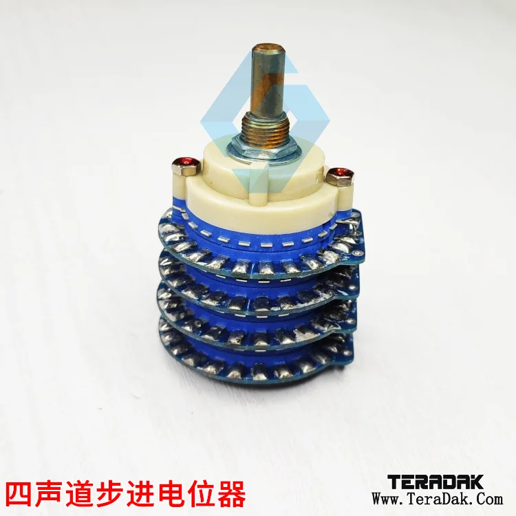 Four channel high-precision 24 bit 10K20K50K100K250K stepper volume sensor with small error potentiometer