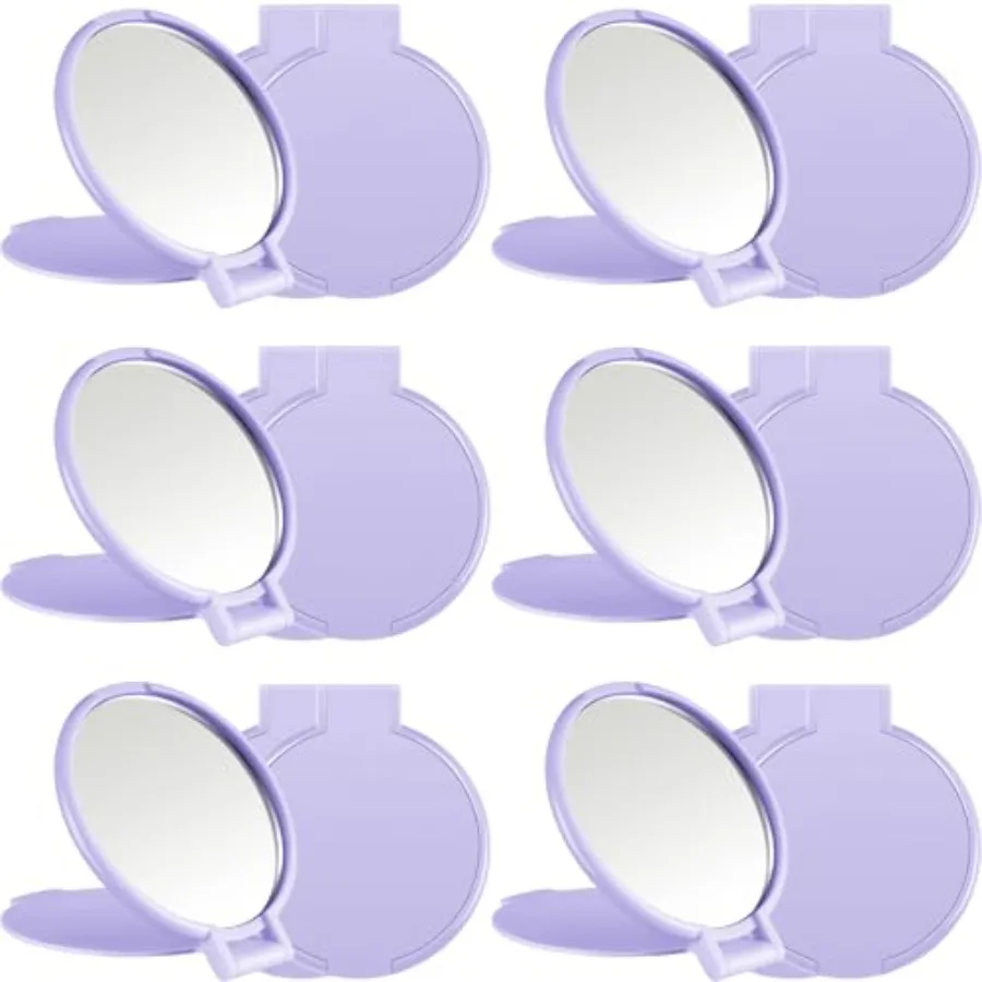Compact Mirrors Bulk, Mini Folding Pocket Mirrors for Purse, Small Portable Makeup Stuffs for Travel, Girls, Party Favors, Wedd