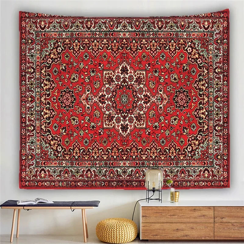 Turkey Ethnic Persian Tapestry Wall Hanging Beach Throw Carpet Blanket Mattress Psychedelic Bohemian Yoga Mat Mandala