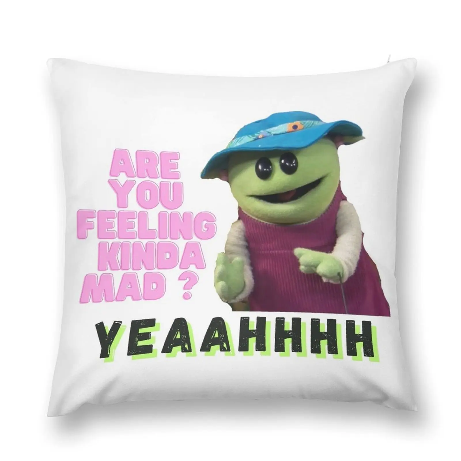 

are you feeling kinda mad mug Throw Pillow Luxury Pillow Case Christmas Throw Pillows Covers pillow