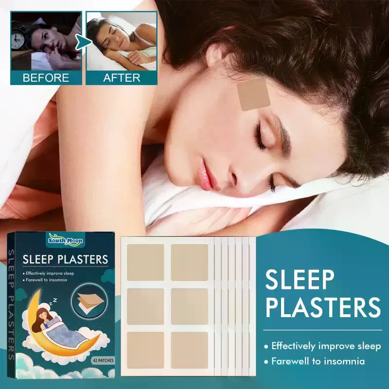 42Pcs Disposable Anti Snoring Stickers Night Sleep Relax Stress Relief Improve Sleep Quality Care Patch