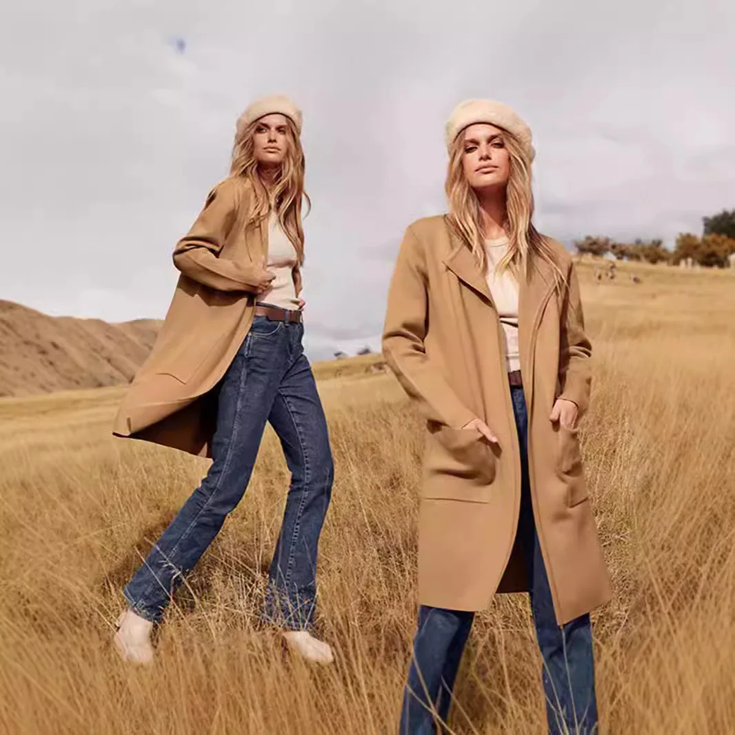 

Женский длинный вязаный кардиган, свитер Jaet Brit Sle Slim Fit Thiened, осень-зима, эксклюзивная мода онлайн