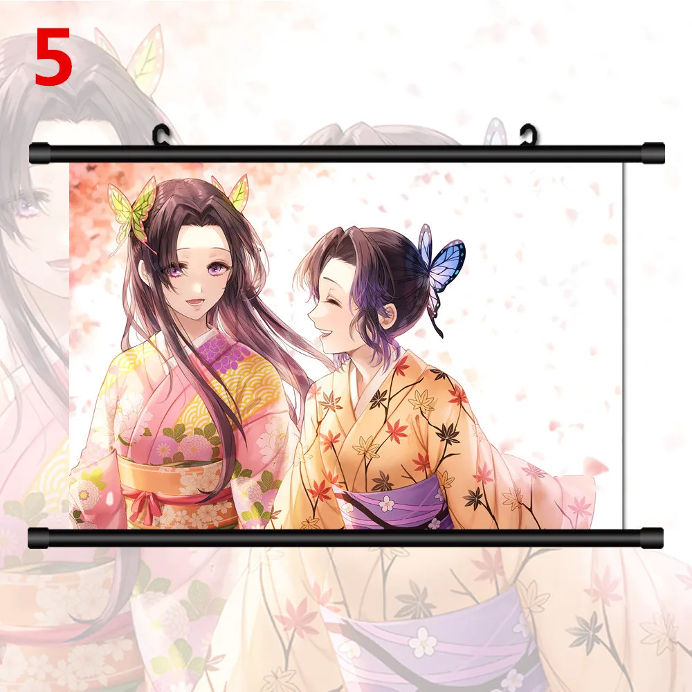 Demon Slayer Kochou Shinobu Wall Poster Wall Art Canvas Painting Canvas Prints Children Room Decoration Wall Pictures No Frame