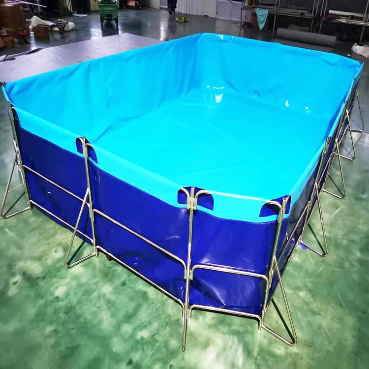 

2023 Anti-leaking 10,000L Flexible Biofloc Fish Tank Indoor Plastic Fish Farming Equipment Aquaculture Products