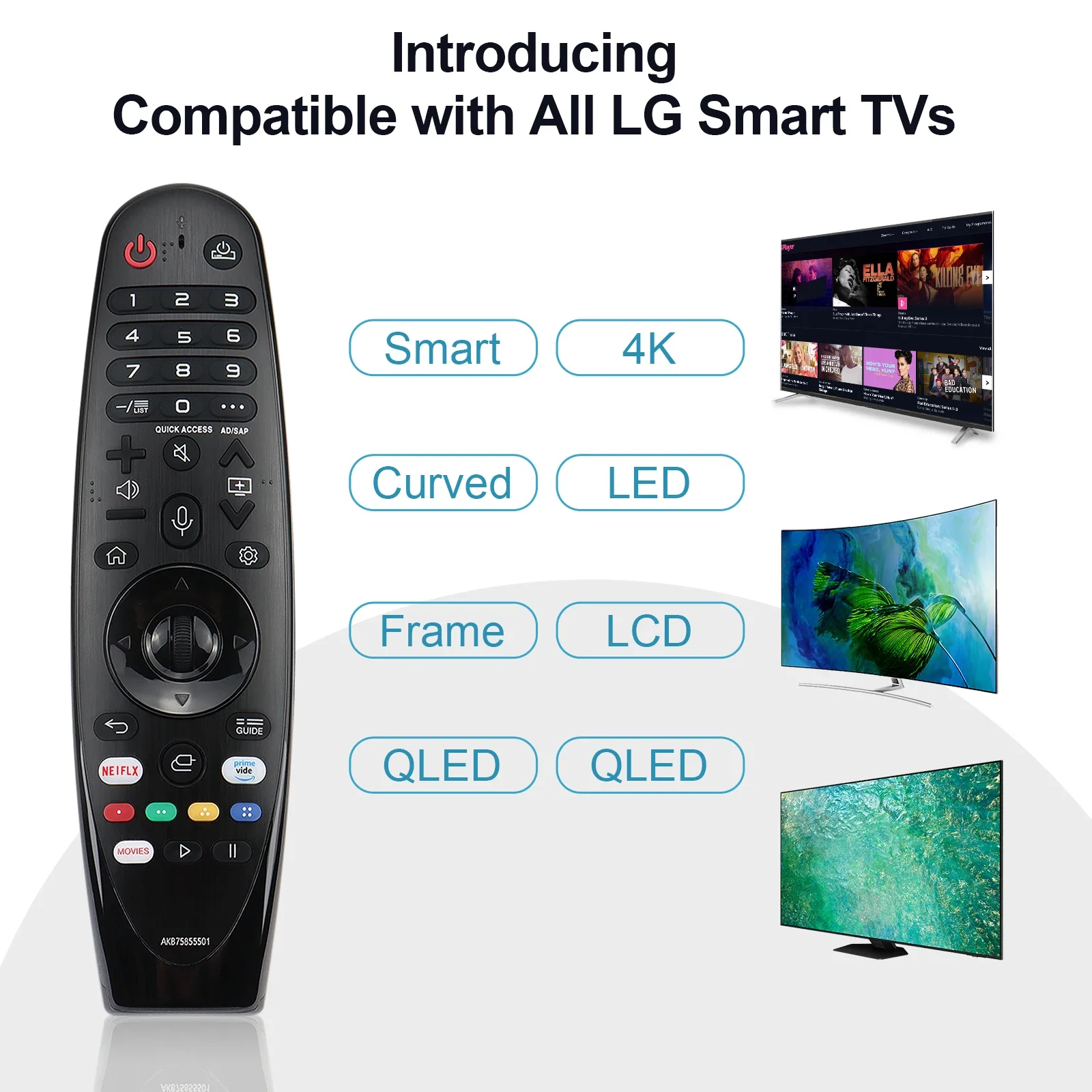 Universal Remote Control for LG Smart TV All Models Compatible Magic Remote No Voice Function No Pointer Function LG TV
