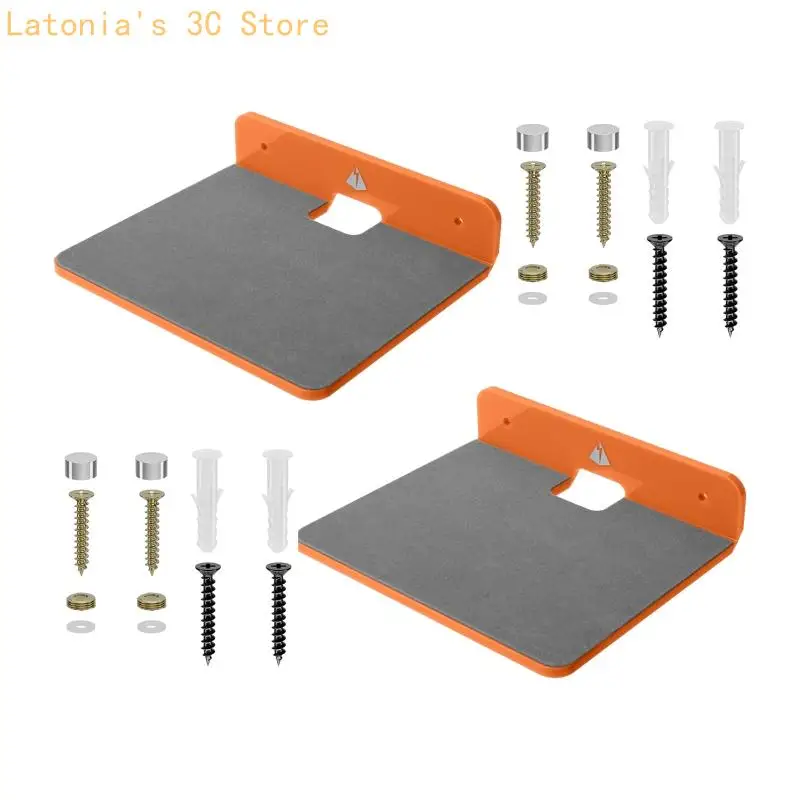 1/2 Stück Wand-Lautsprecherhalter-Regal für sauberen Zugang zum Ladekabel Innenbereich – Detail 3