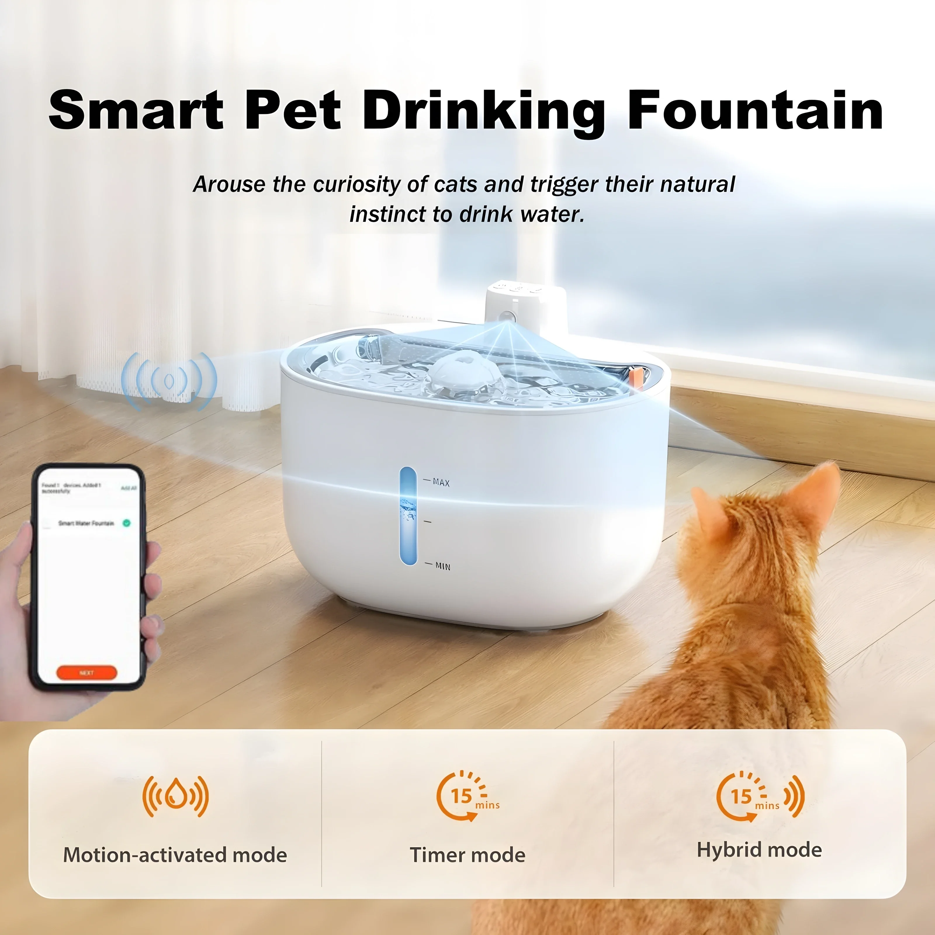 

НОВЫЙ беспроводной автоматический электрический диспенсер для воды для домашних животных объемом 3 л с интеллектуальным управлением Wi-Fi, фонтан для воды для кошек с фильтром для воды