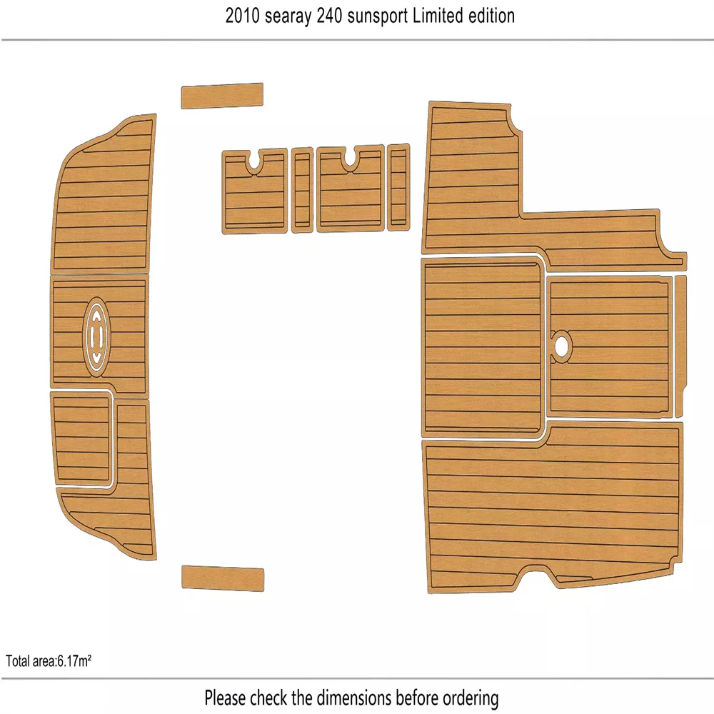 2011-2013 sea ray 240 sunsport Cockpit Swim platform 1/4