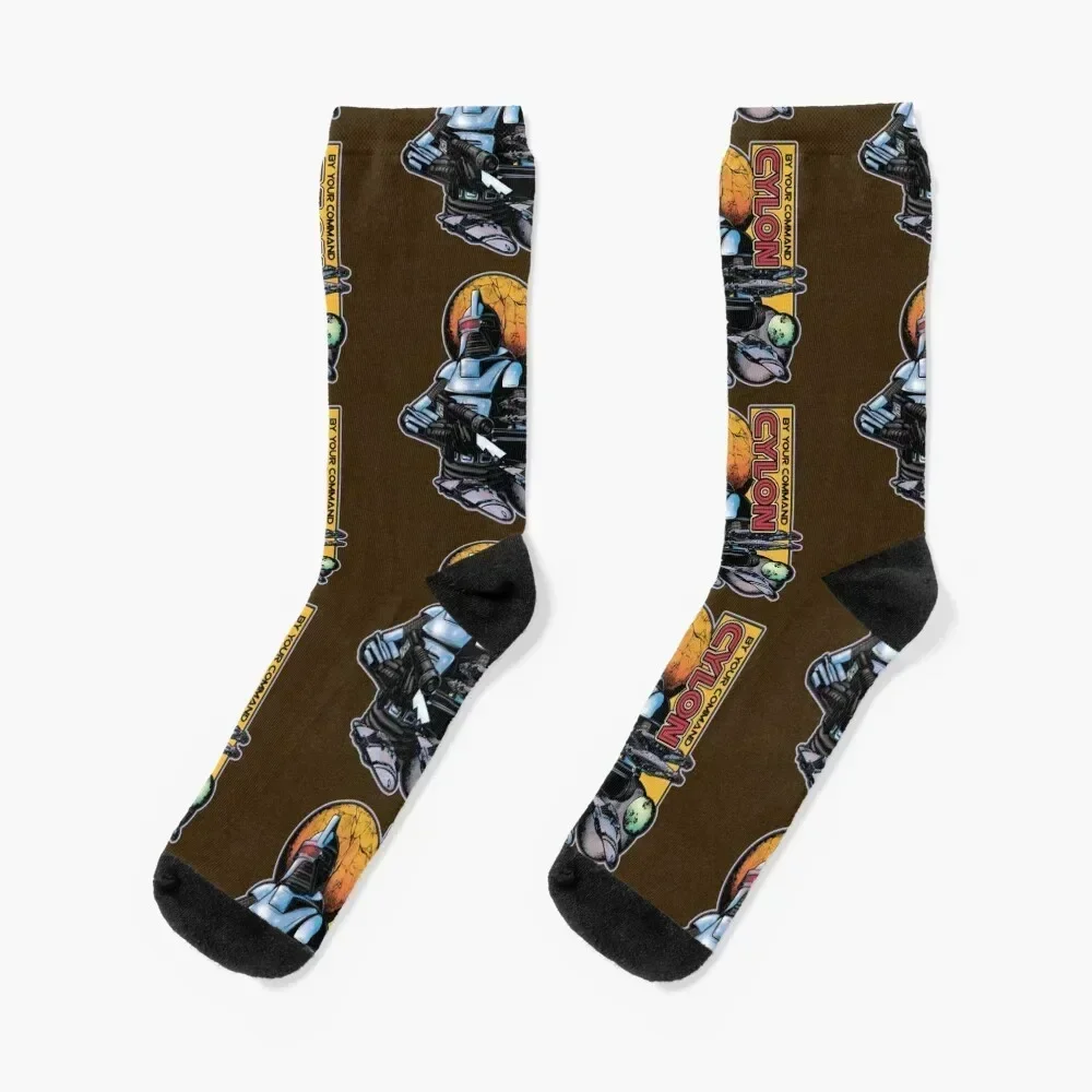 

Cylon Centurion Socks Crossfit kawaii Thermal man winter new year Woman Socks Men's