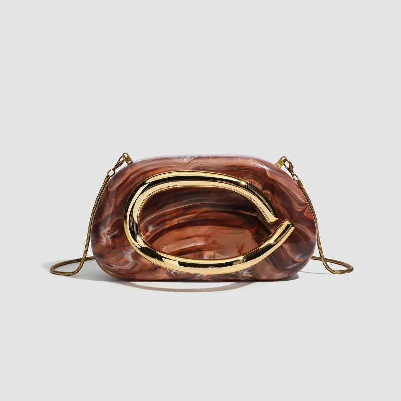 

Fashion Women's Handbag Bride Acrylic Women Luxury Evening Banquet Clutch Bag Shoulder Wedding Purse Party Crossbody Bag