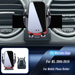 Car Wireless Charger Auto Mount Phone Holder For Mercedes Benz ML W164 ML350 2005-2010 Adjustable GPS Navigation Bracket
