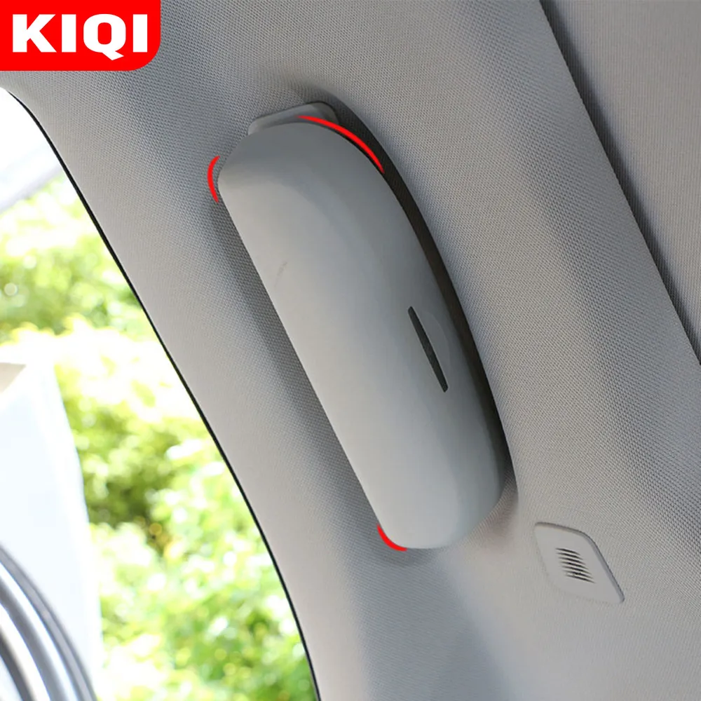 KIQI Car Sunglasses Case Holder Glasses Box Storage Boxes Fit for Jeep Renegade Compass Grand Commander 2015 - 2021 Accessories