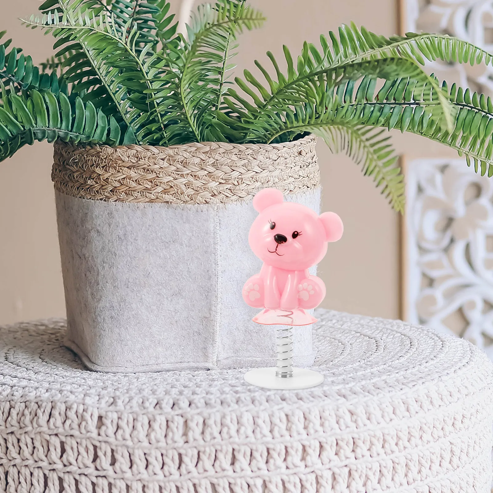 

20Pcs Jumping Spring Cartoon Bear Desktop Animals No Required Safe for Kids Stocking Stuffers Christmas Party Gifts