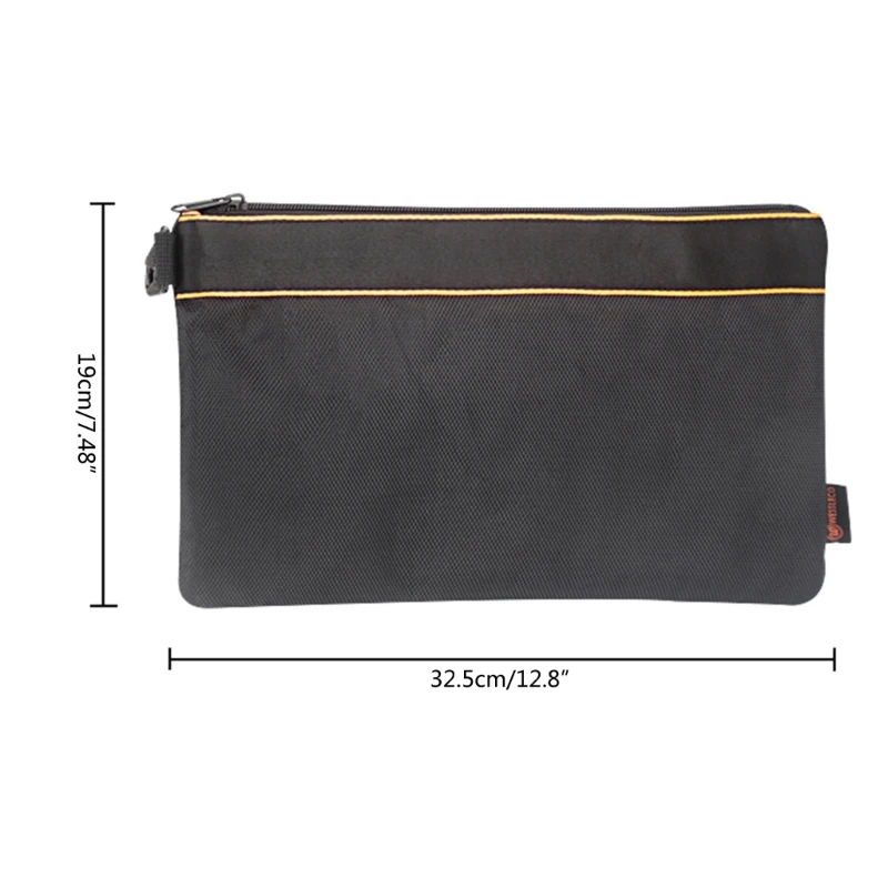 Ferramenta com zíper bolsa eletricista à prova dwaterproof água organizador de ferramentas protable pequena mão titular ferramenta bolso saco de armazenamento para ferragem