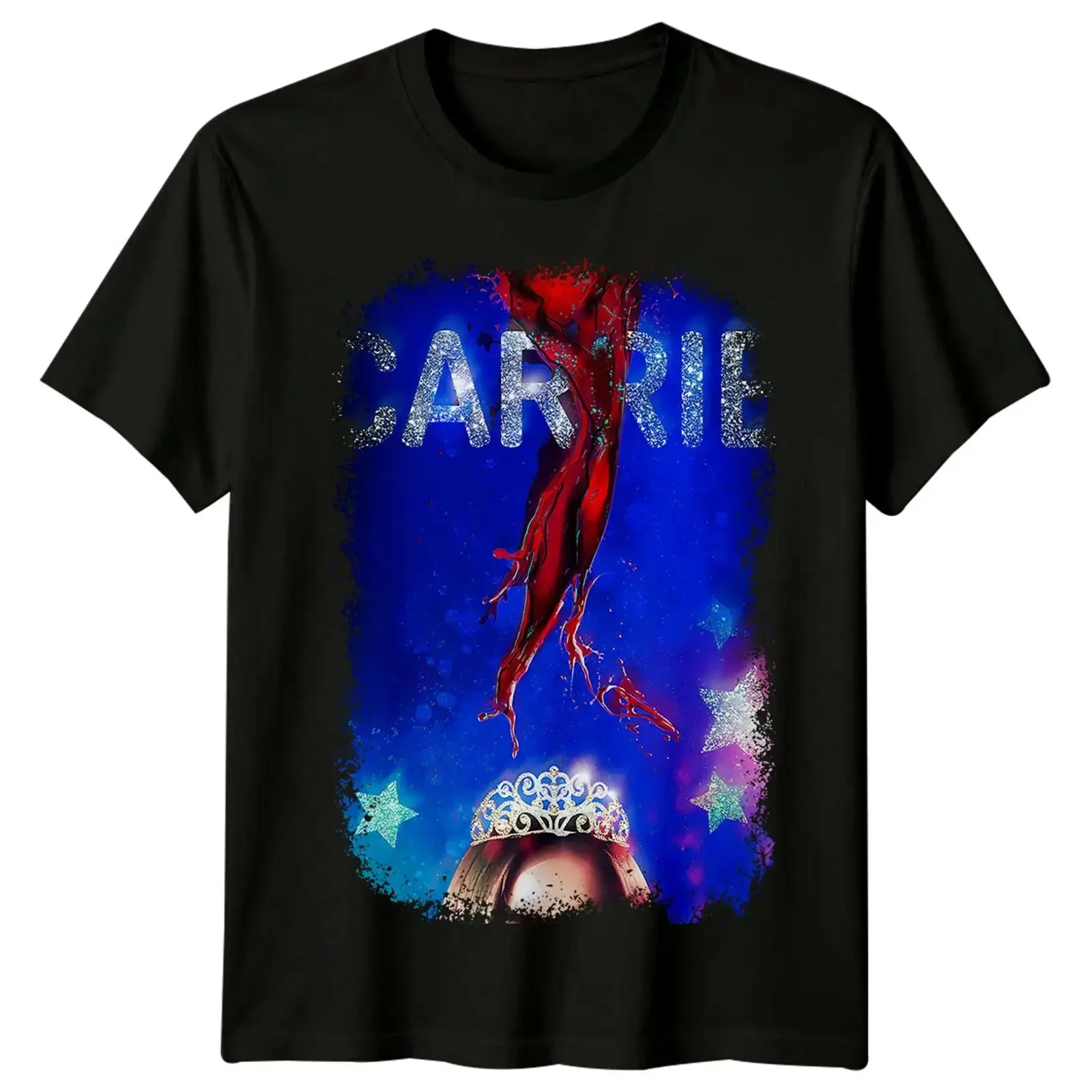 Carrie 1976 Movie Poster Inspired T Shirt Retro 70s  vintage Washed Stretched streetwear Versatile Comfortable Breathable Soft