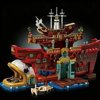 Floating Restaurant Building Blocks Sets 3402pcs Compatible With Legoed Particles Suitable For Christmas Gifts 75640