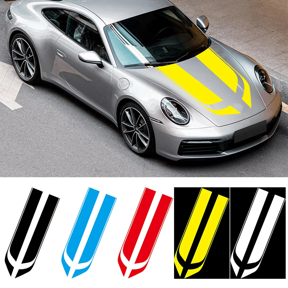 

Car Stickers Hood Decorative Stripes Decals For All Cars SUV Off-Road Vehicles Universal