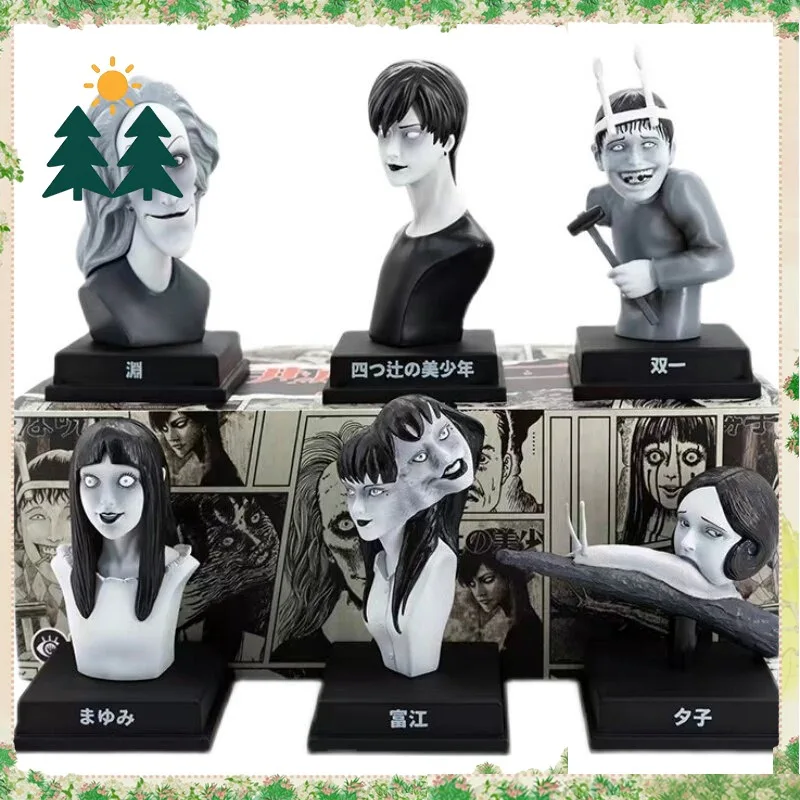 Figura Coleccionable Original de Junji Ito Kaikibako en Caja Sorpresa, Tomie Souichi Yuuko, Mini Adorno Kawaii para Escritorio, Regalo para Niñas y Niños