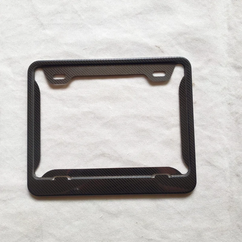 Adecuado para España moto número de motocicleta marco portatarjetas motocicletas números placas metal imitación fibra de carbono