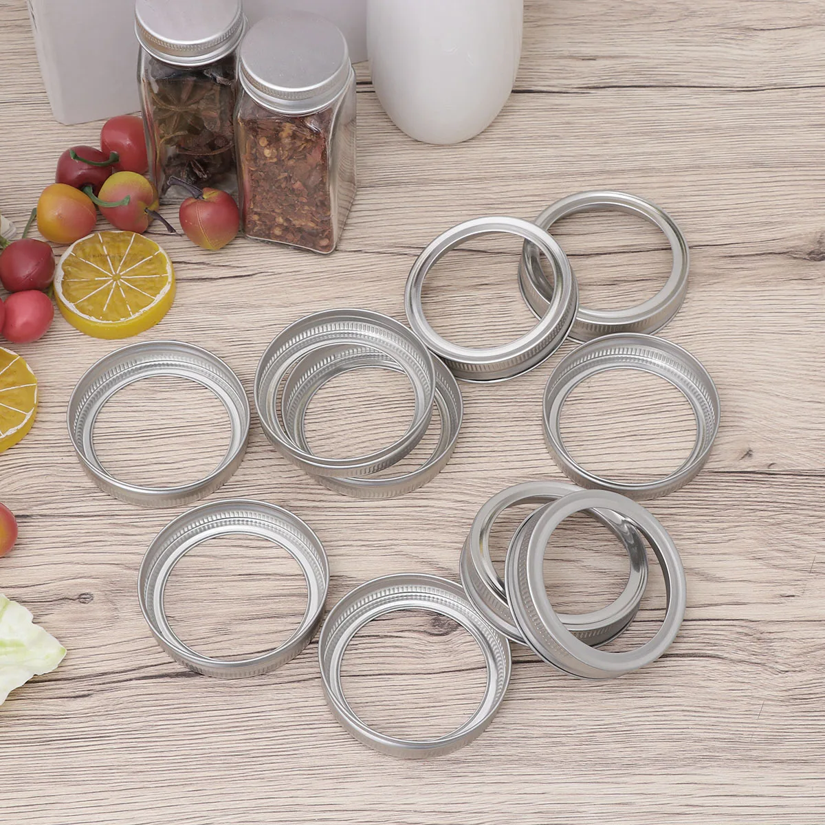 

10Pcs 70Mm Mason Jar Bands Iron Screw Rings Replacement Lid Tops for Glass Jars Canning Storage Multi-Purpose Jar Lid Rings