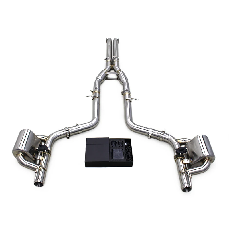 

Catback Muffler For Dodge Challenger Hellcat SRT 6.2 2016-2023 SUS304 Resonator Pipe Performance Valvetronic Exhaust System